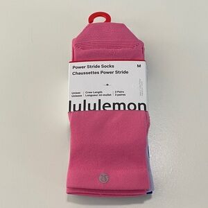 Lululemon - Power Stride Socks - Crew Length - 3 pack - NWT
